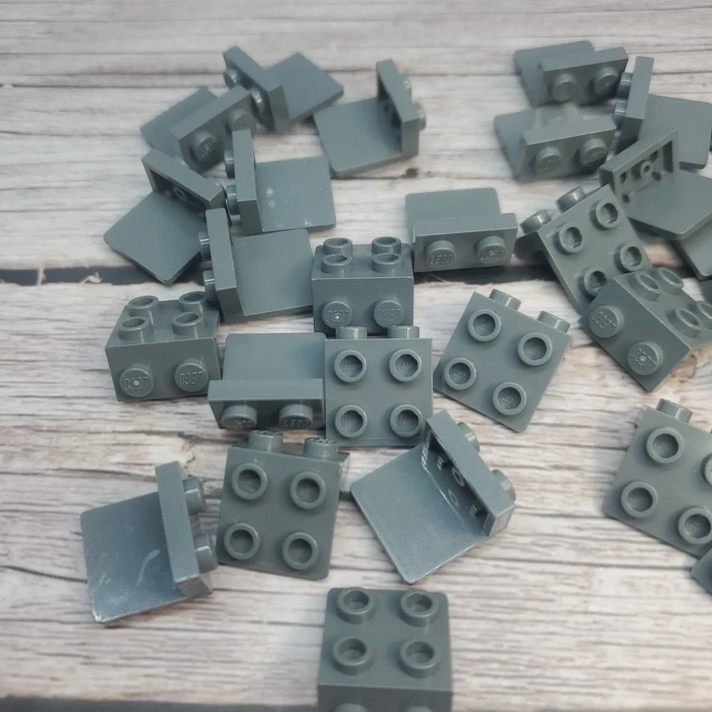 LEGO Parts - Dark Bluish Gray Bracket 1 x 2 - 2 x 2 - No 44728‎ - QTY 30